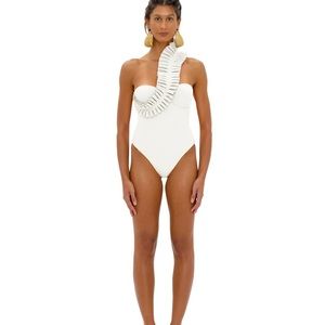 Andrea Iyamah NISI IVORY ONE PIECE SWIMSUIT
